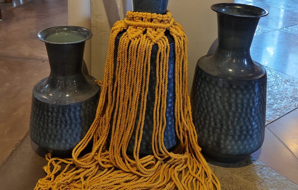 Handmade macrame home decor piece in Goa by Crafty Knots Studio